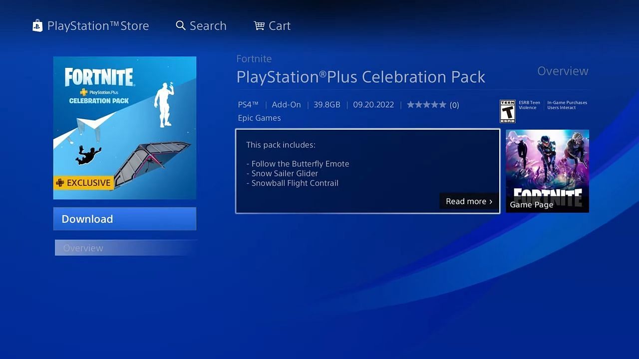 The free pack can be &quot;downloaded&quot; in the store (Image via Sony)