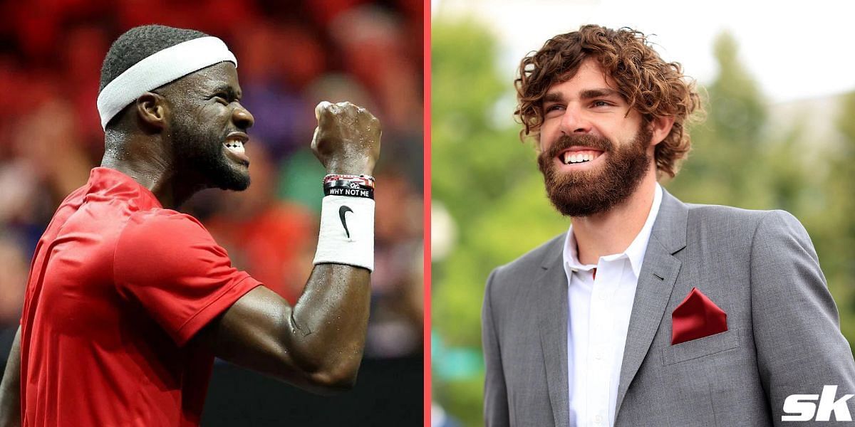 Frances Tiafoe (L) and Reilly Opelka