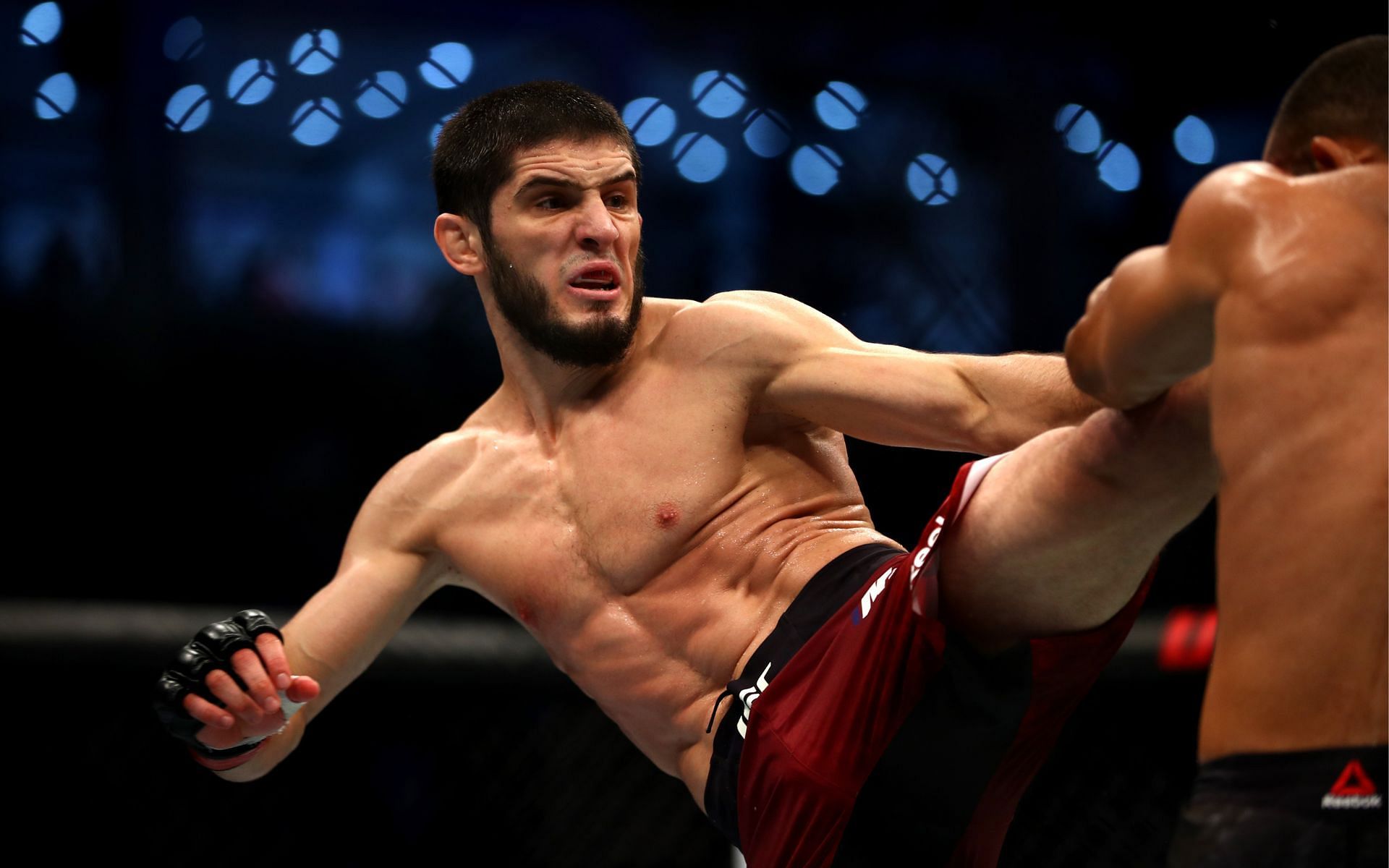 Islam Makhachev during his UFC 242 fight