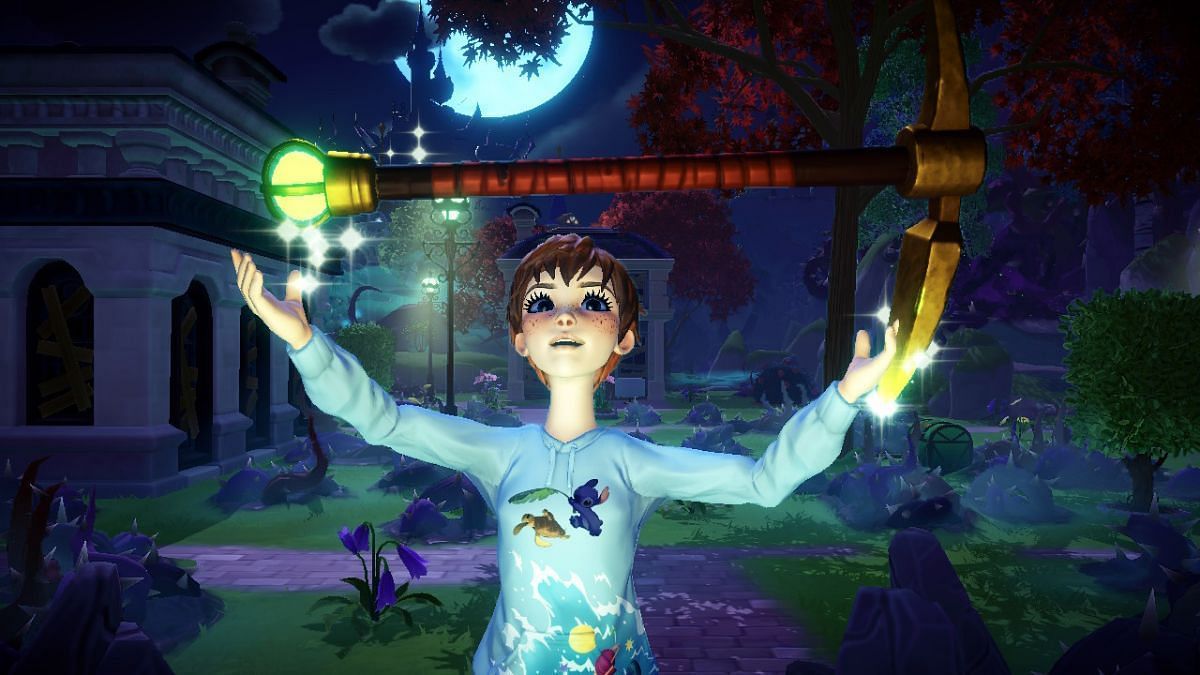 A player receives the pickaxe in Disney Dreamlight Valley (Image via Gameloft)