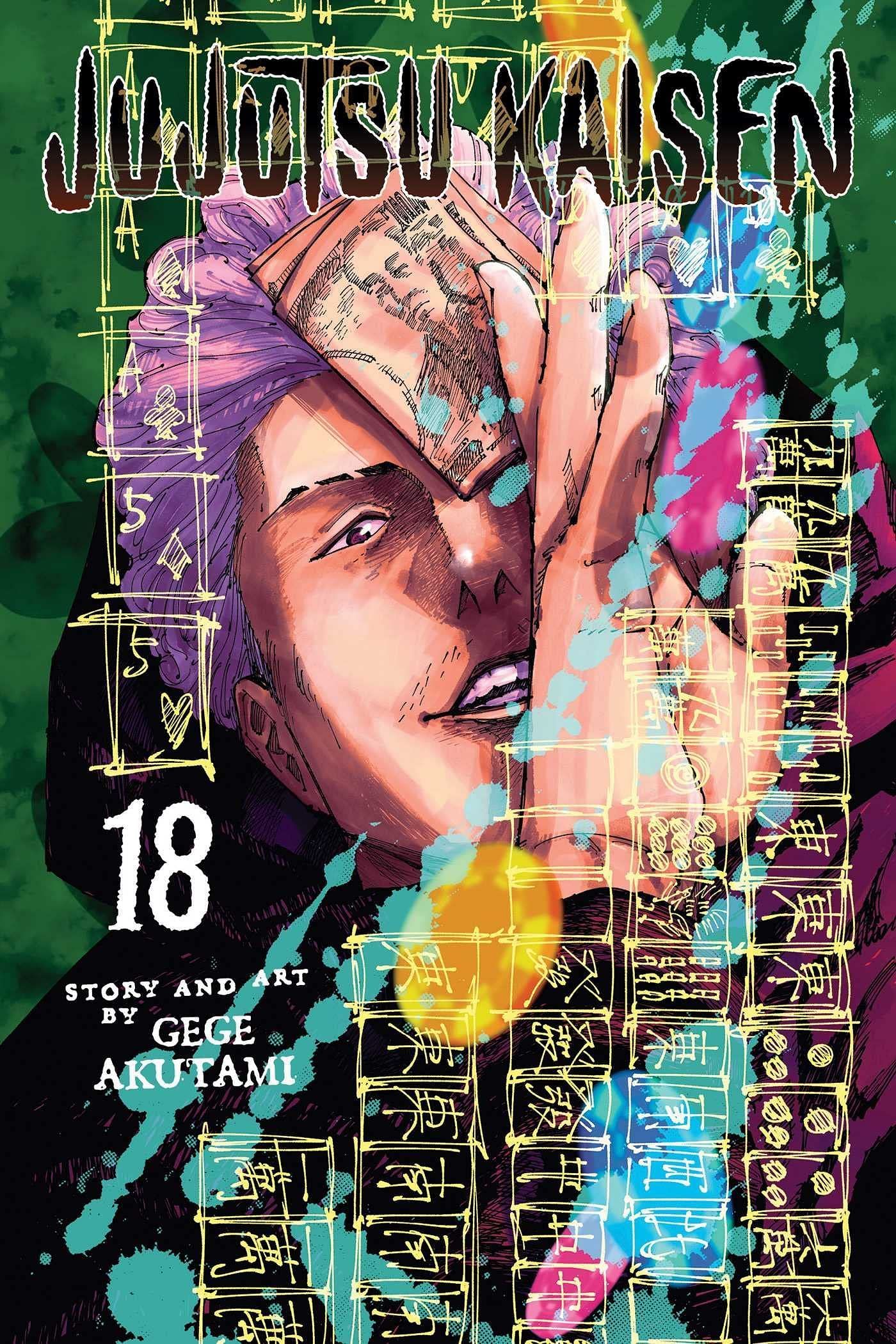 Jujutsu Kaisen volume 18 cover (Image via Gege Akutami/VIZ)