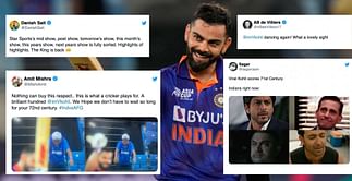 "Virat Kohli dancing again! What a lovely sight" - AB de Villiers leads the party as former Indian skipper scores his 71st international century