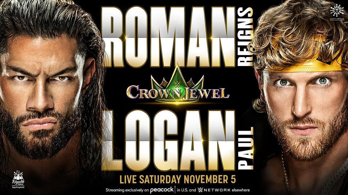 Roman Reigns and Logan Paul will clash at Crown Jewel