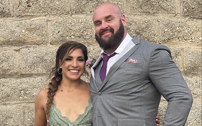 Braun Strowman and his girlfriend Raquel Rodriguez.