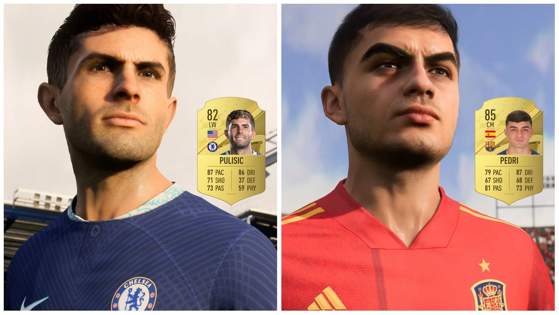 EA Sports has revealed the overall ratings for their FIFA 23 ambassadors (Images via EA Sports)