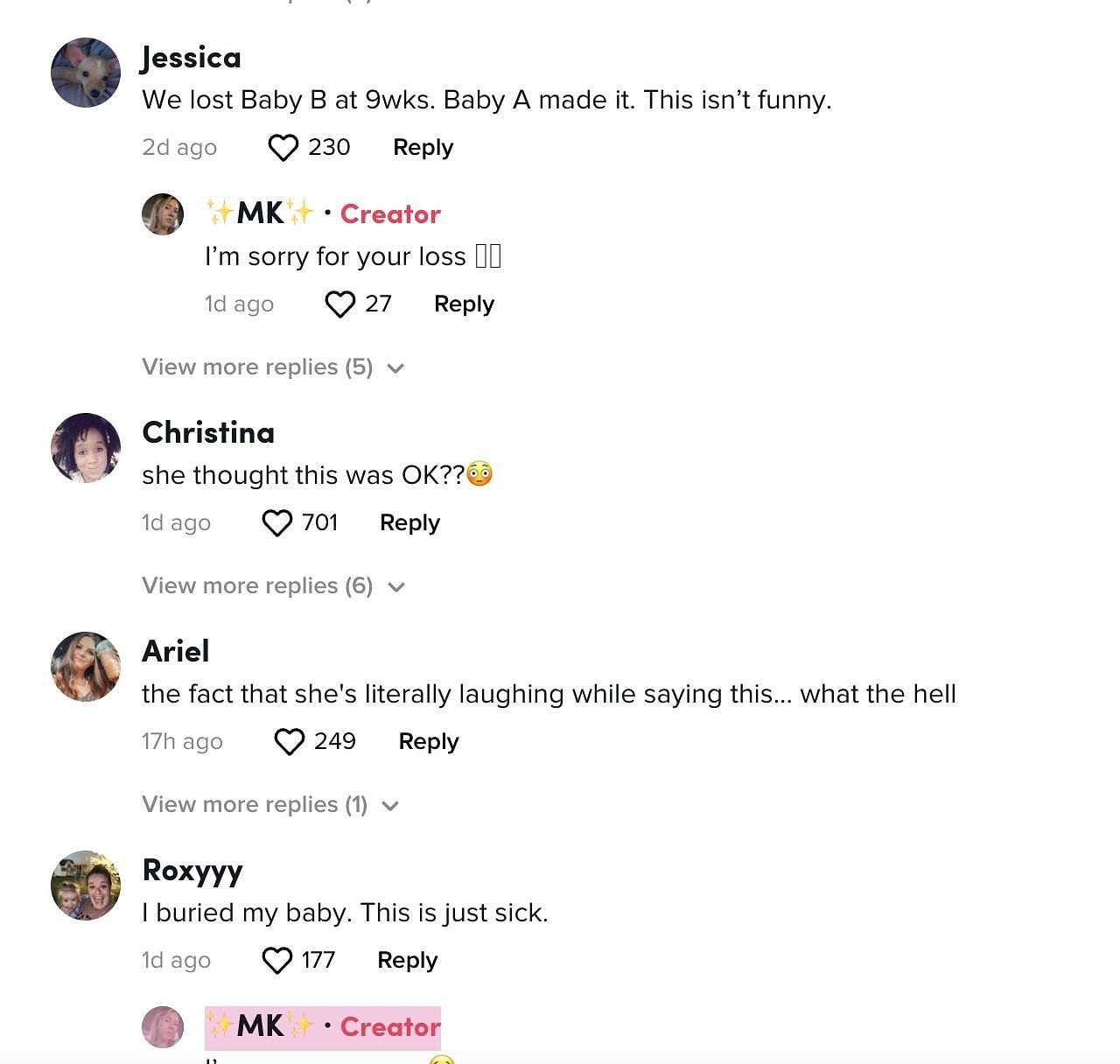 Netizens take offense that Brittany was laughing all throughout the video. (Image via TikTok)