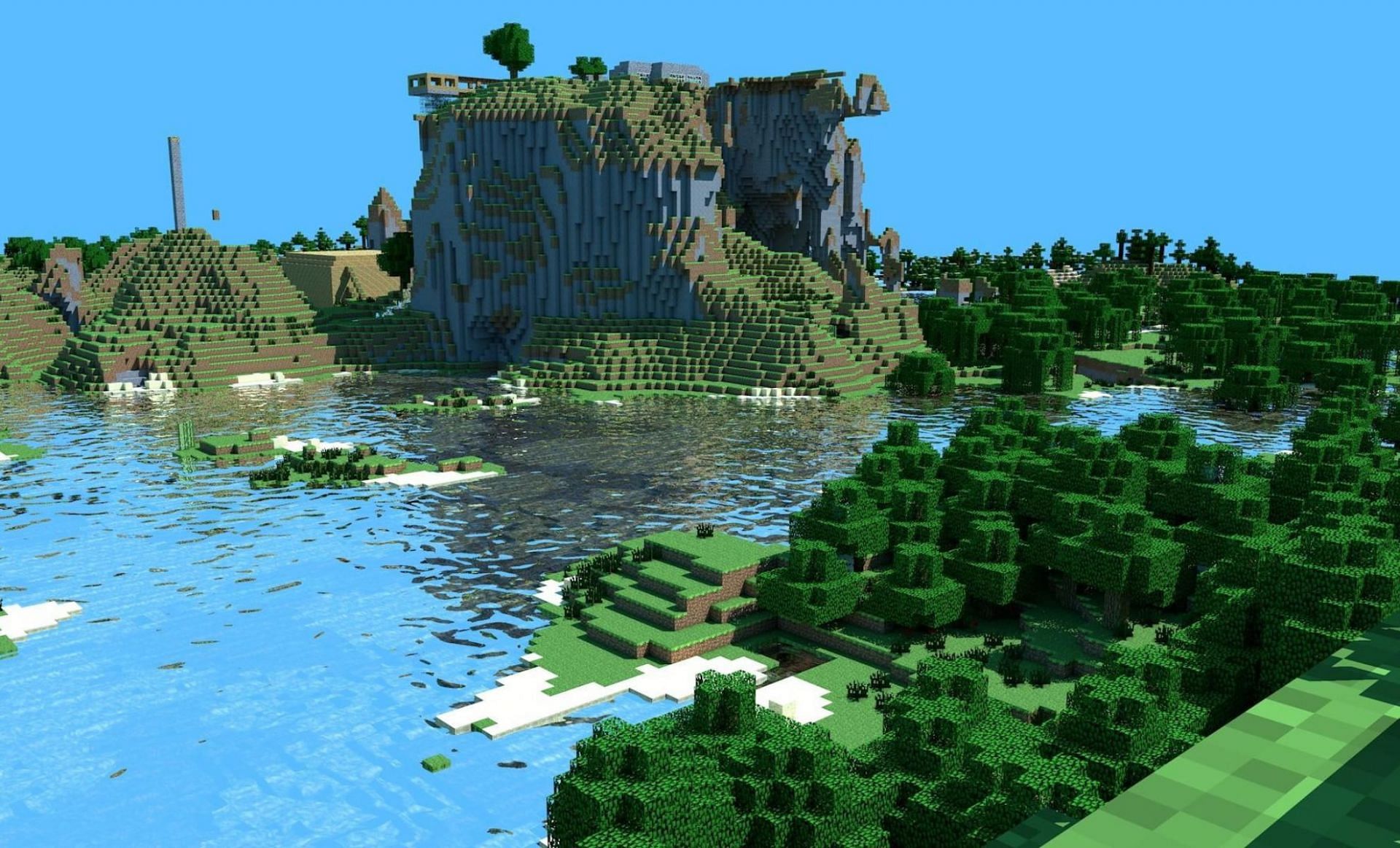 Minecraft can often be beautiful (Image via Mojang)