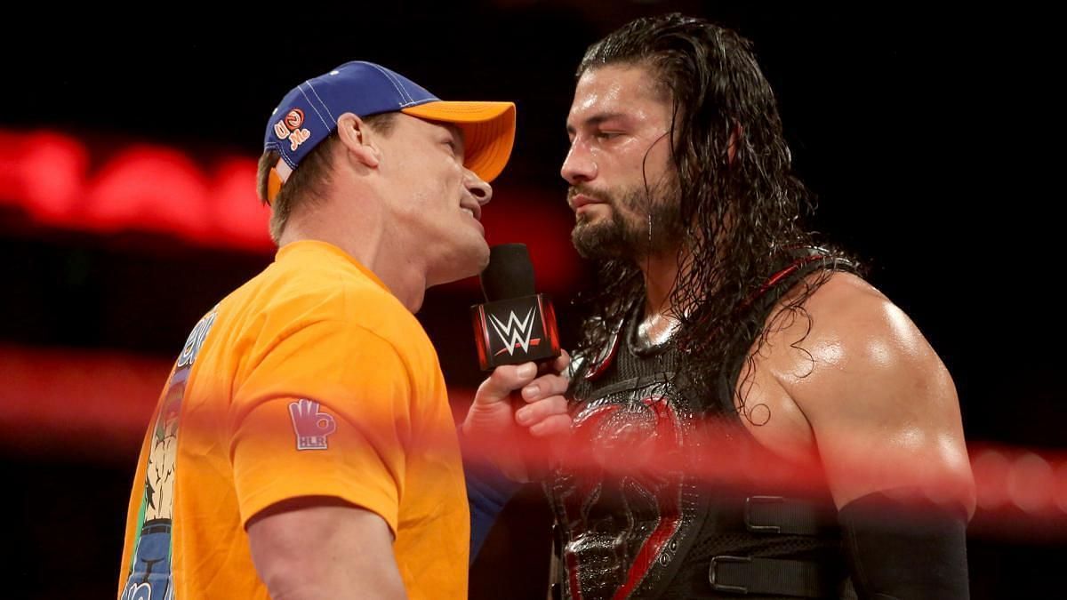 WWE दिग्गज जॉन सीना के साथ प्रोमो में रोमन रेंस चीज़ें भूल गए थे 