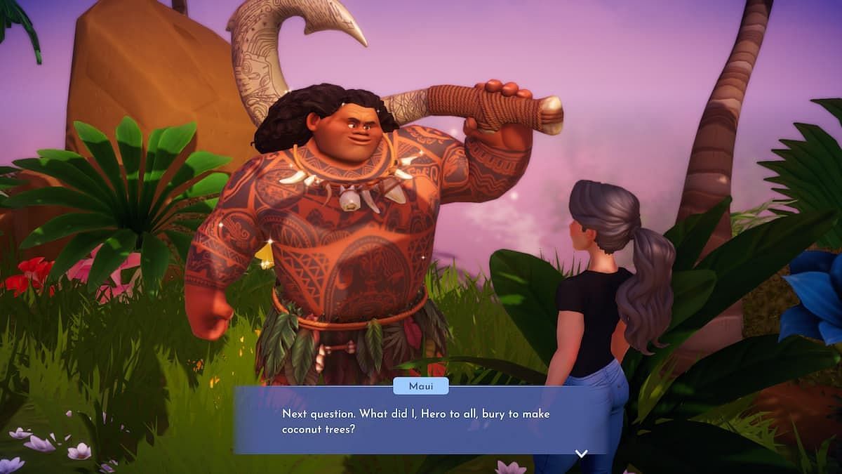 Players need to befriend Maui to unlock Moana in Disney Dreamlight Valley (Image via Gameloft)