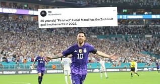 "God wanted to play football so he sent Messi on this planet" - Fans go crazy as Lionel Messi scores a stunning goal for Argentina