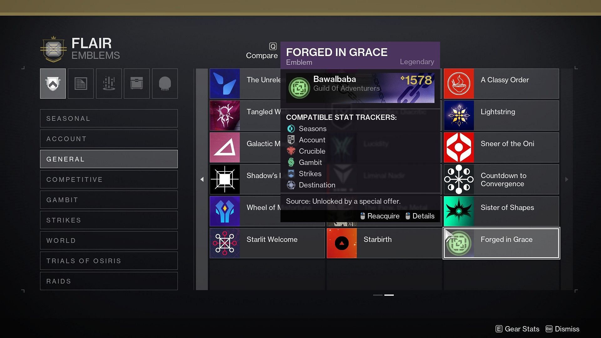 Forged in Grace (Image via Destiny 2)