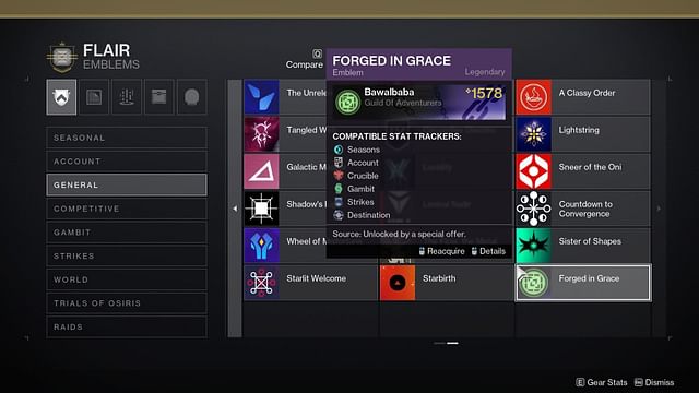 Destiny 2: How to get the Forged in Grace King's Fall emblem