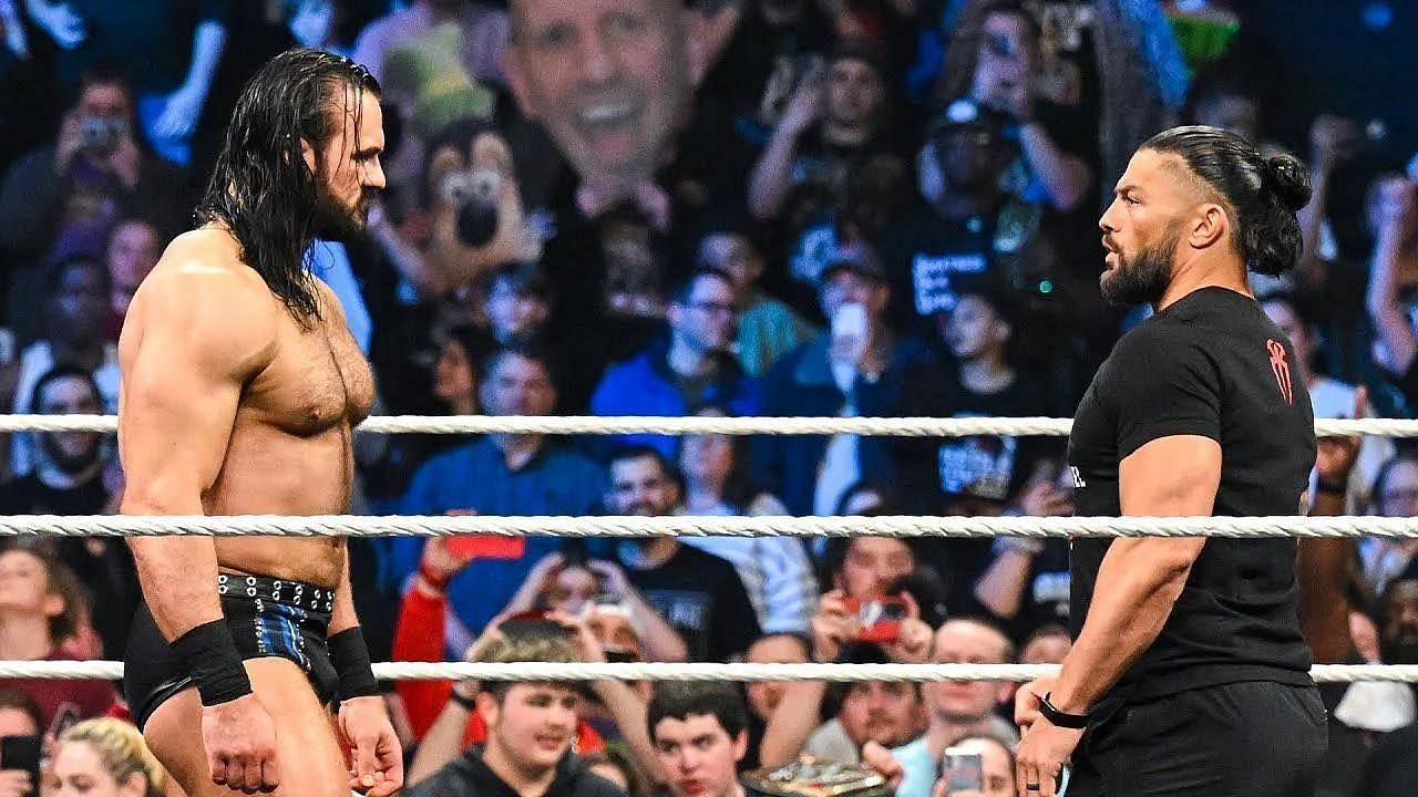 Has Drew McIntyre defeated Roman Reigns in a singles match?