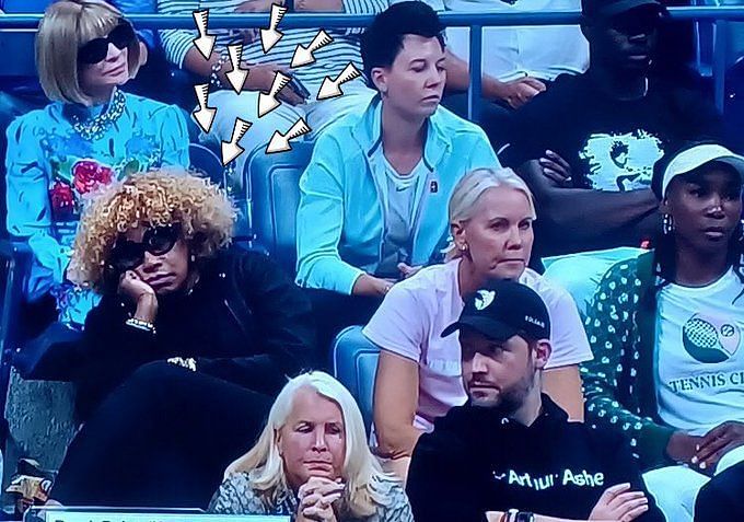 Serena Williams husband Alexis Ohanian watches Naomi Osaka of Japan defeat  Williams in the US Open Women's Final in Arthur Ashe Stadium at the 2018 US  Open Tennis Championships at the USTA