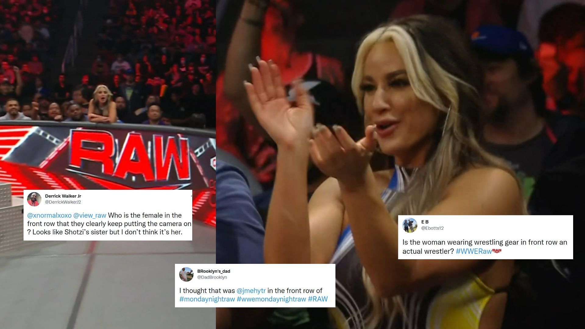 Twitter reacted to the appearance of a WWE RAW audience member.