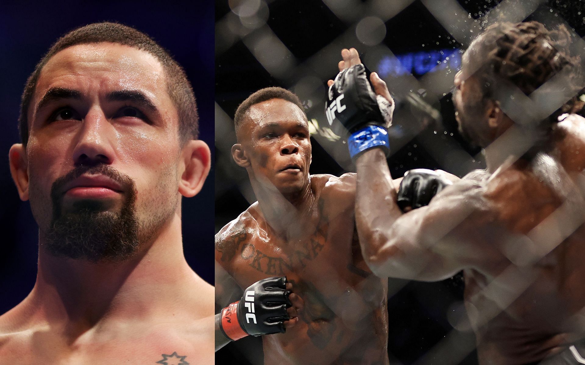 Robert Whittaker (left), Israel Adesanya vs. Jared Cannonier (right) 