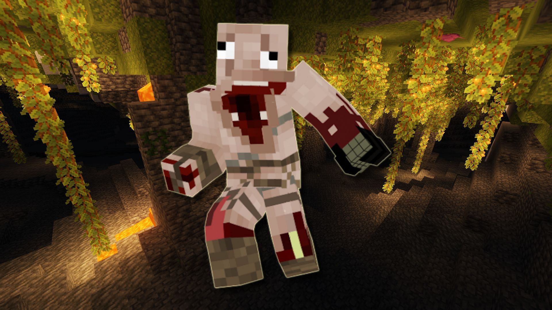 An example of an Amnesia Brute skin (Image via Minecraft)