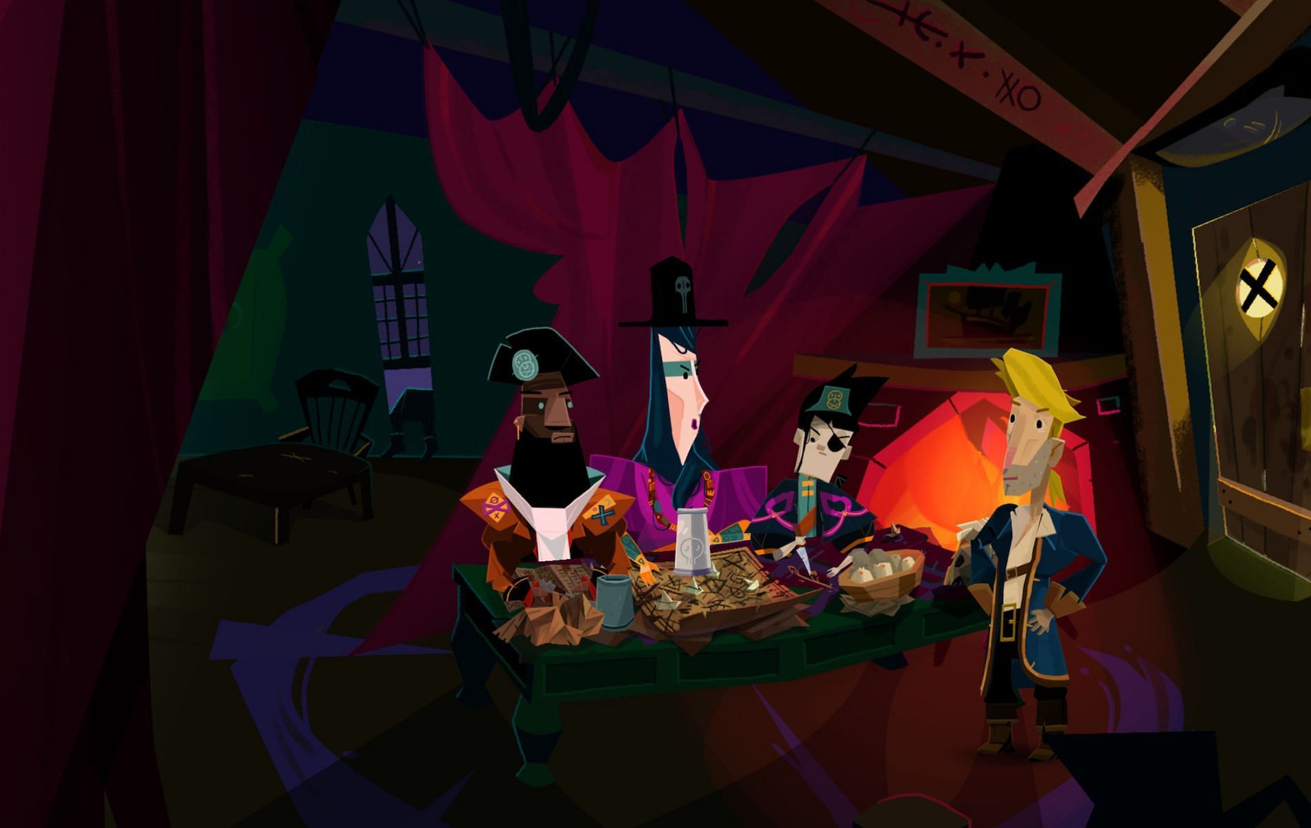 Obtaining the Eyepatch to create a successful disguise in Return to Monkey Island (image via Return to Monkery Island)