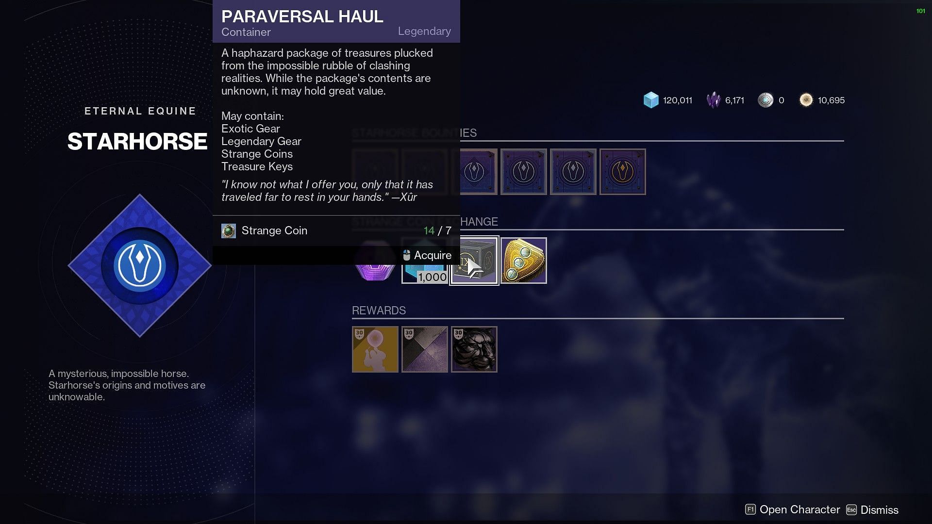 The Paraversal Haul (Image via Destiny 2/Bungie)