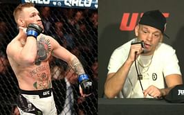 F*** you motherf***er, who gave you my number - Nate Diaz jokingly details how a phone call with Conor McGregor would go at UFC 279 presser