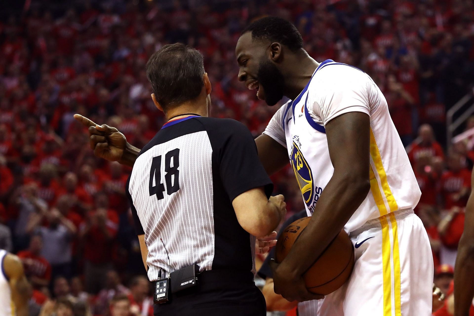 An NBA referee and Draymond Green