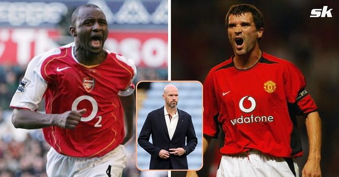 "That's clear, no question" - Ten Hag chooses between Roy Keane and Patrick Vieira ahead of Manchester United vs Arsenal