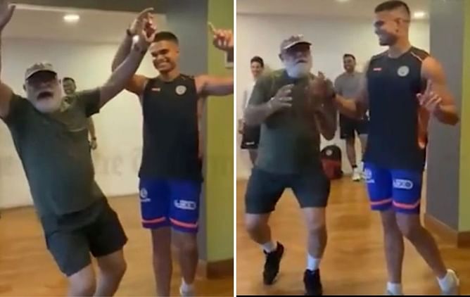 [Watch] Arjun Tendulkar does bhangra with Yuvraj Singh's father while training with him in Chandigarh