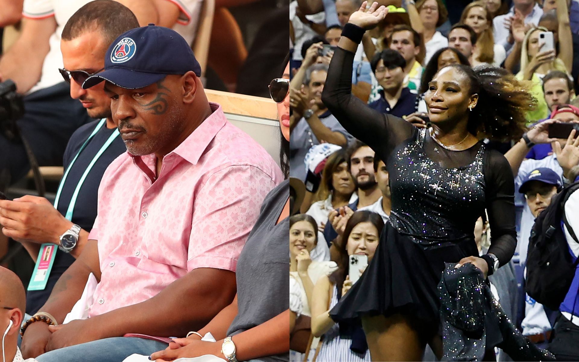 Mike Tyson (left) and Serena Williams (right) (Image credits Getty Images)