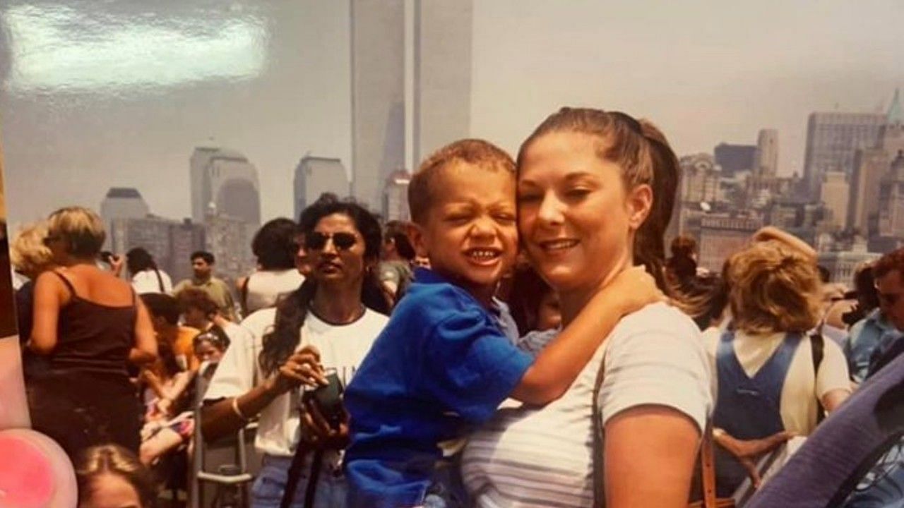 Patrick Mahomes and his mother Randi. 