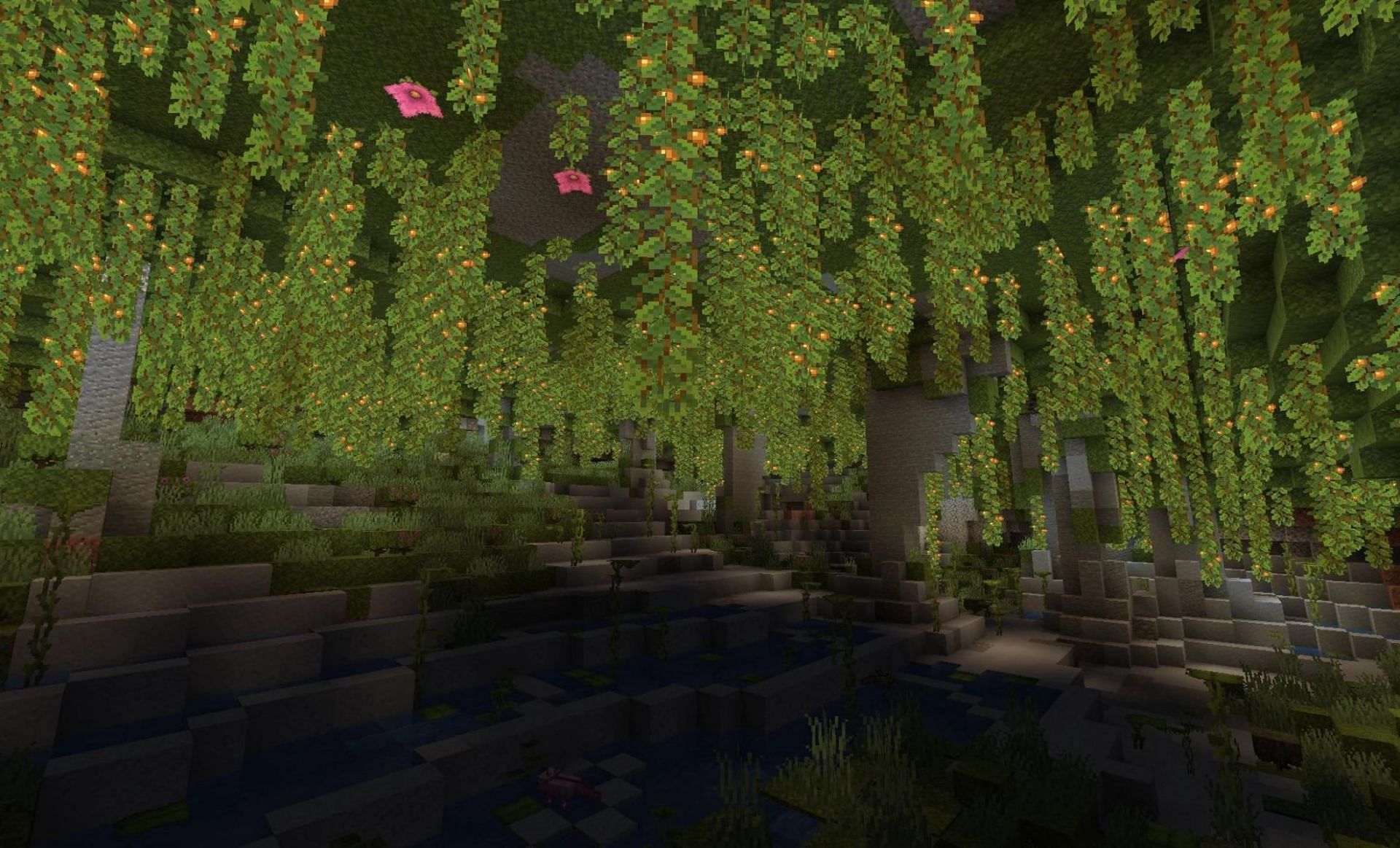 Lush caves are hard to find (Image via Minecraft Wiki)