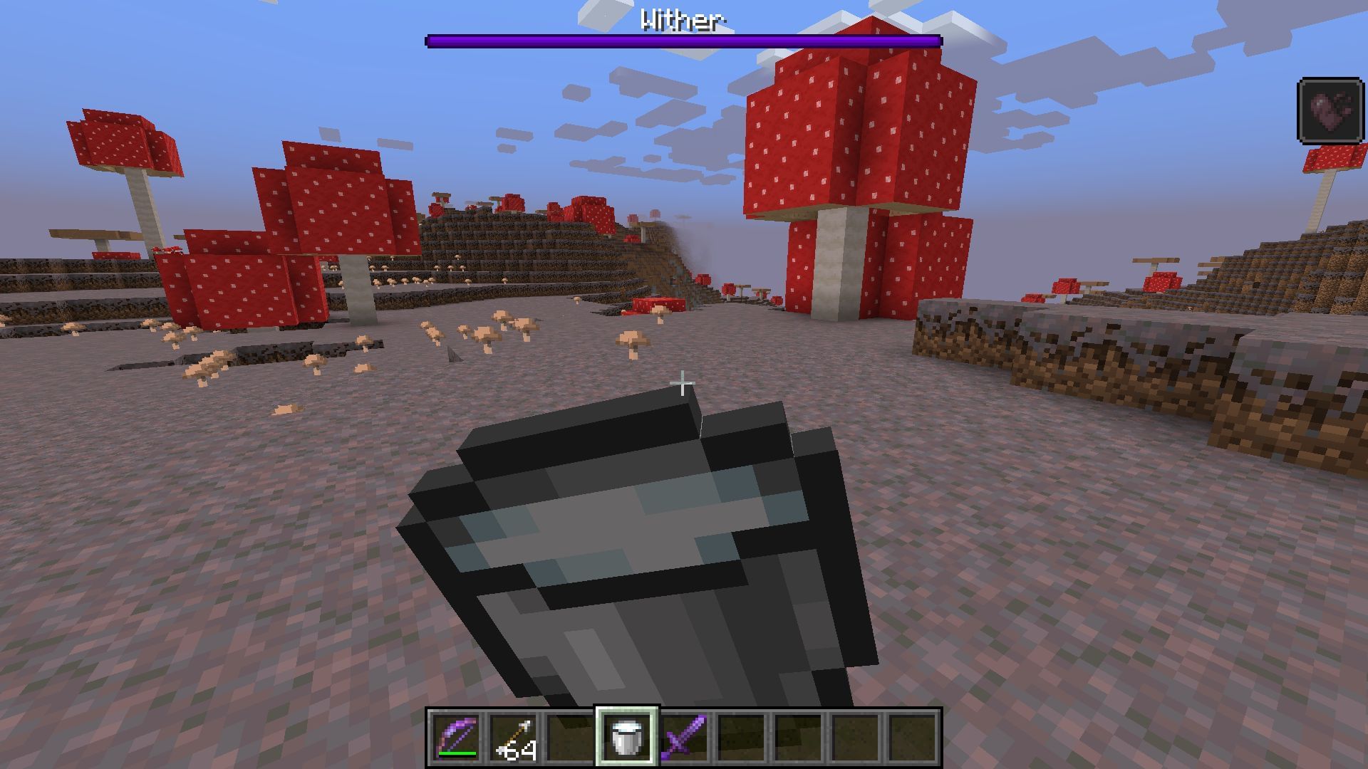 Milk buckets will remove the Wither status effect from players in Minecraft (Image via Mojang)