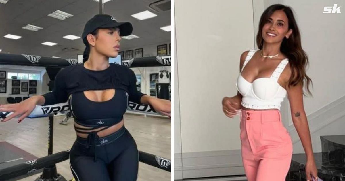 Lionel Messi's wife Antonela Roccuzzo reacts to Georgina Rodriguez's  stunning outfit as Cristiano Ronaldo's girlfriend shares gym workout snaps