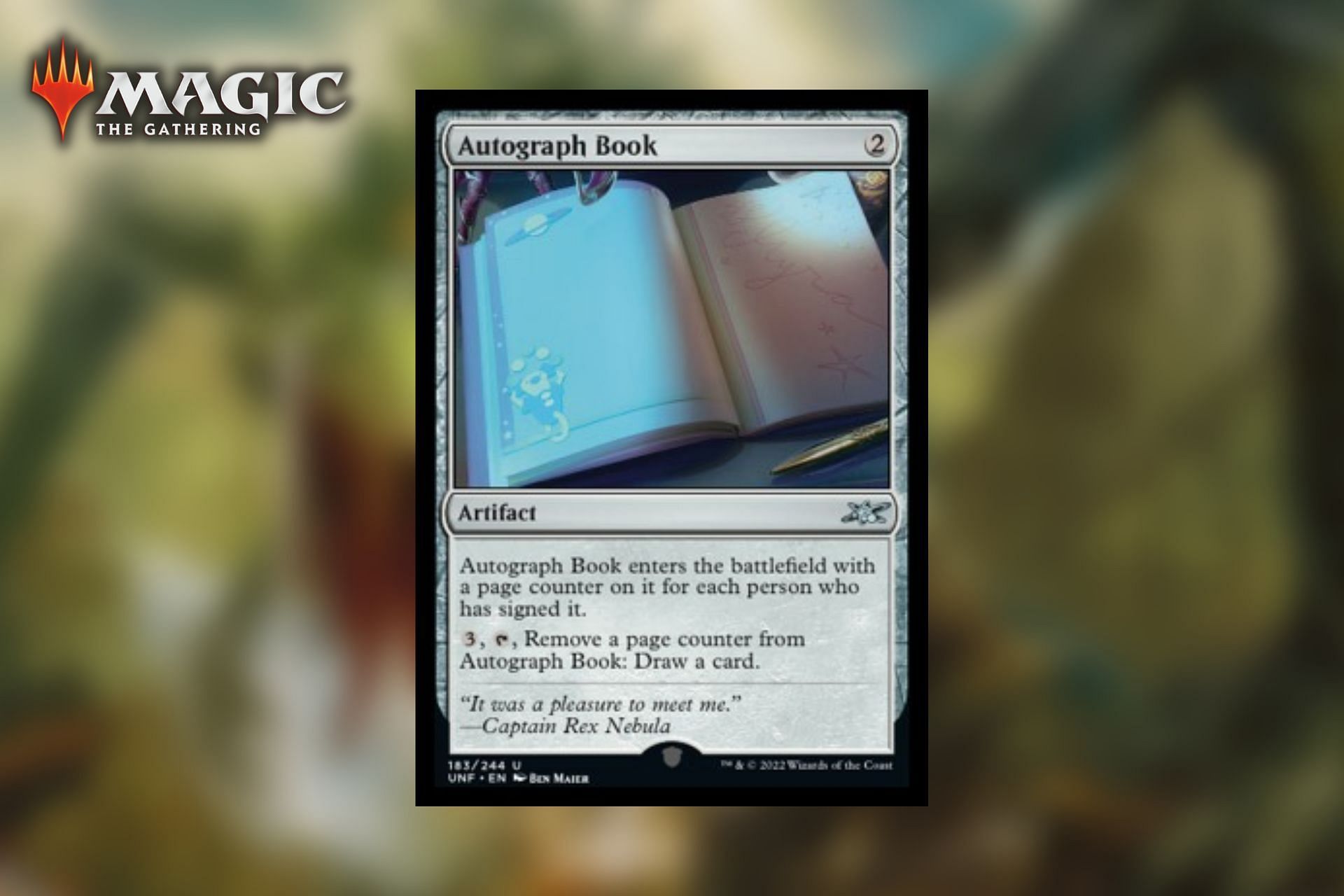 Autograph Book, in Unfinity (Image via Wizards of the Coast)