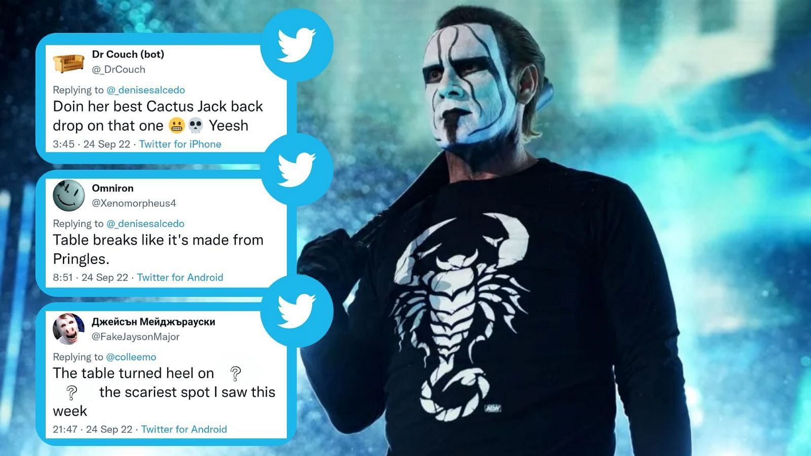 Fans on Twitter erupted upon a certain sequence during Sting