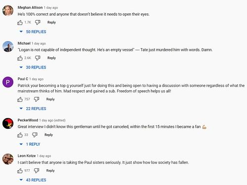 Social media reacts to the podcast clip (Image via Valuetainment Short/YouTube)