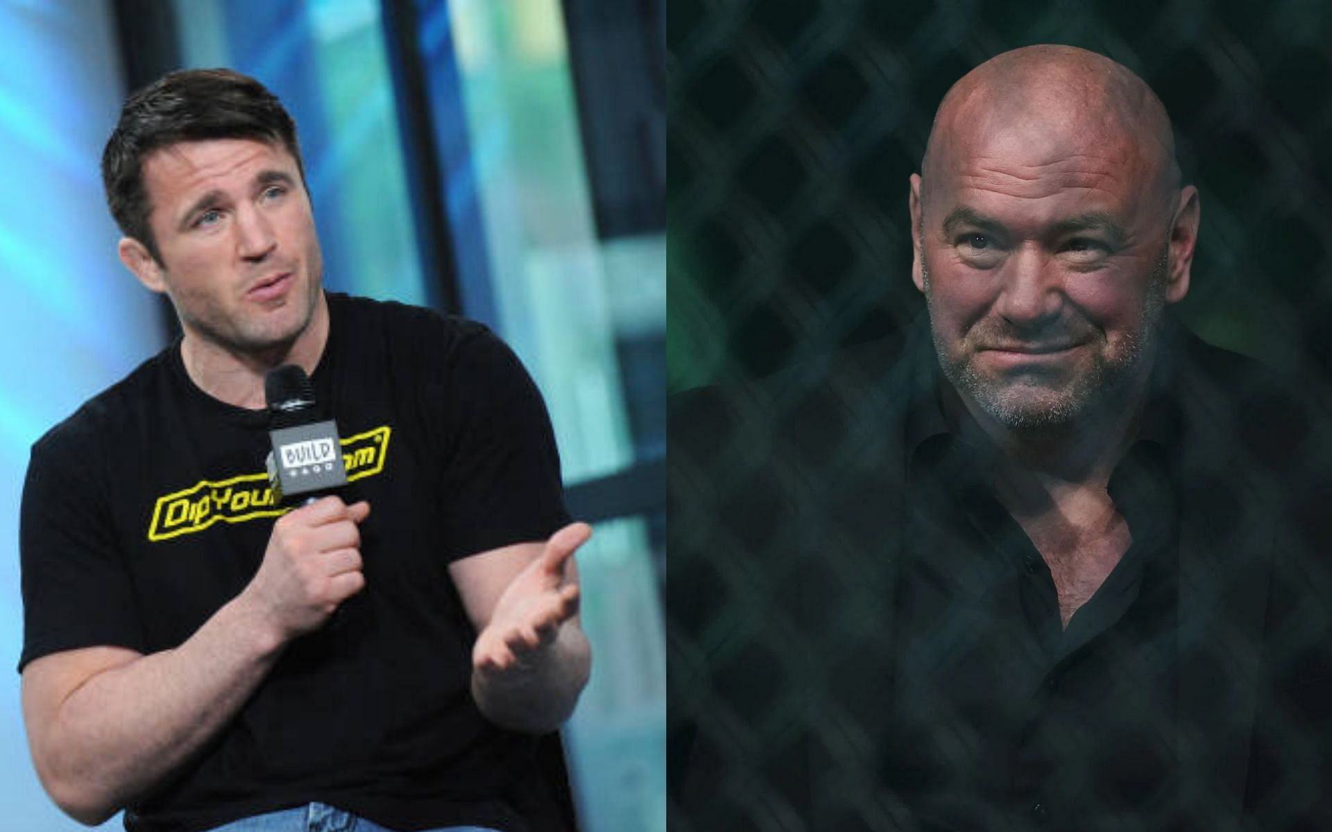 Chael Sonnen (left) and Dana White (right) 