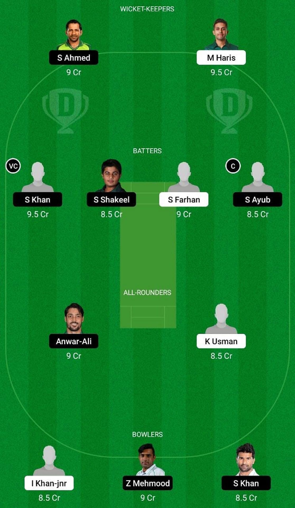 KHP vs SIN Dream11 Fantasy Tip - Head to Head League