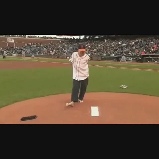 90th MW Airman throws first pitch at 'Bark at the Park' Rockies