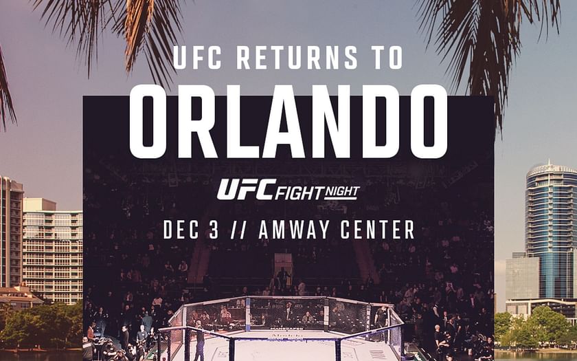 Breaking News UFC announces return to Orlando in December