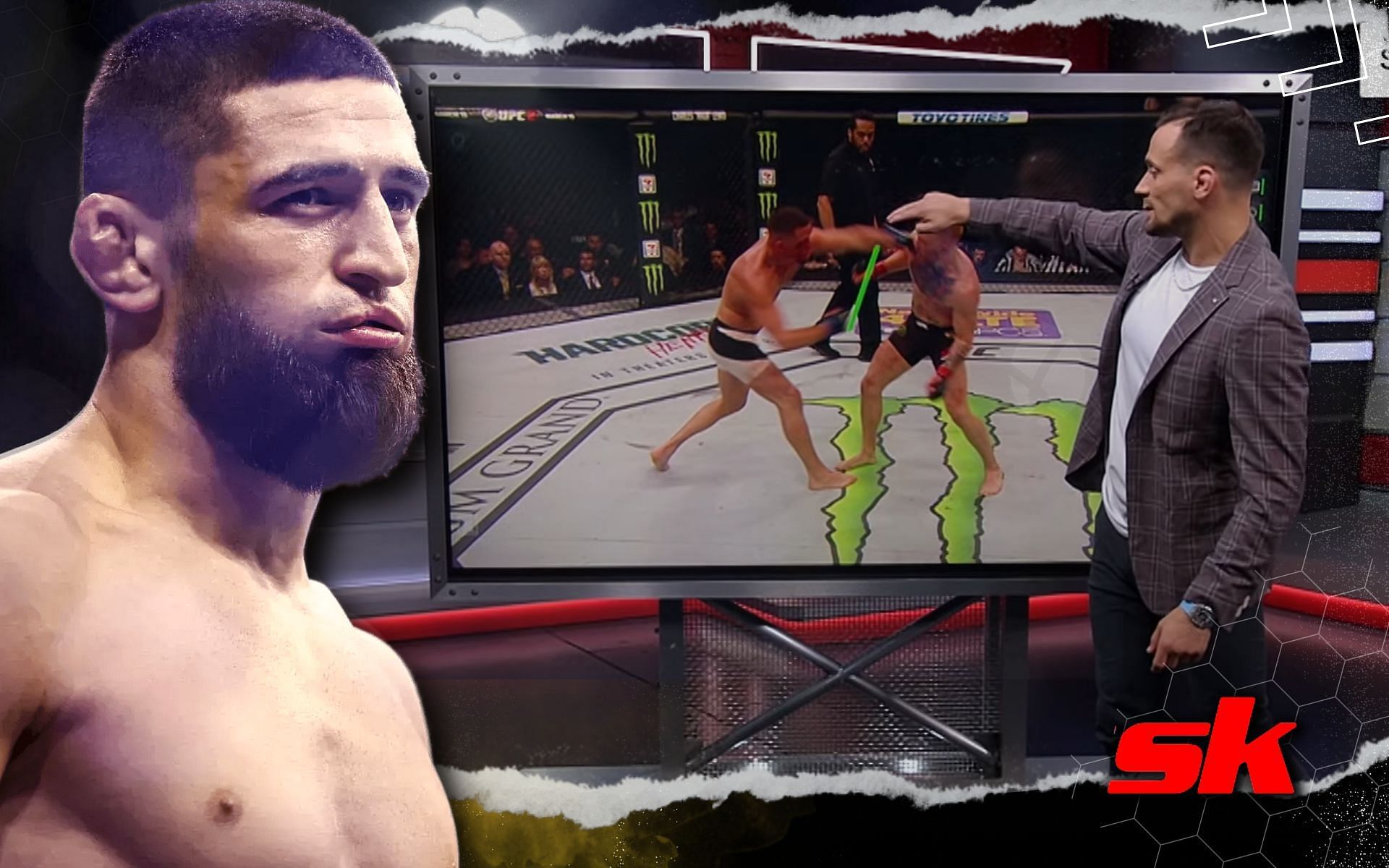 UFC analyst explains why switching to southpaw against Nate Diaz may not end well for Khamzat Chimaev at UFC 279. [Image credits: YouTube/UFC].