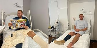 “Operation day completed” - Jonny Bairstow shares pictures after undergoing leg surgery