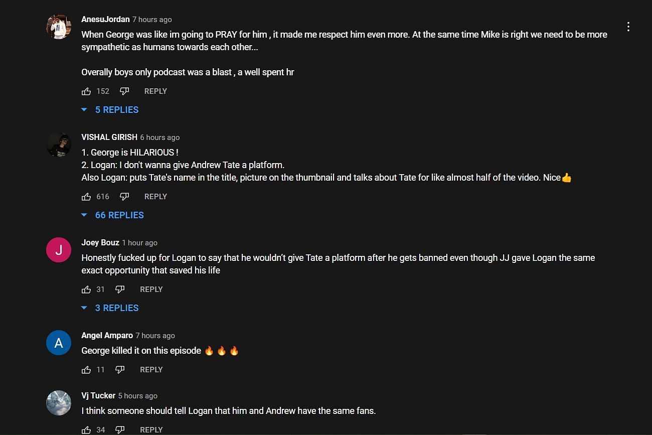 YouTube comments on the clip (Image via IMPAULSIVE/YouTube)