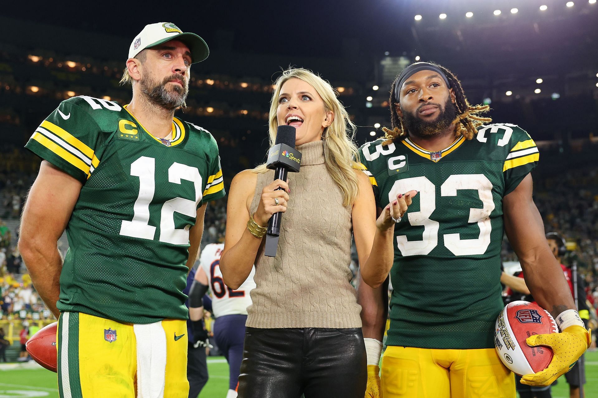 Aaron Rodgers takes shot at Keith Olbermann in Pat McAfee appearance