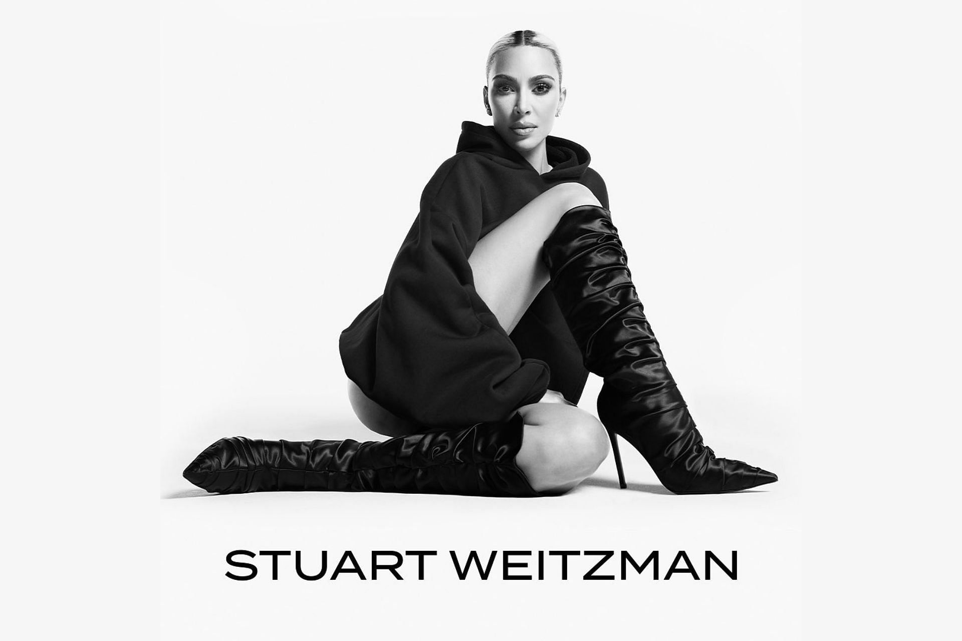  Kim Kardashian x Stuart Weitzman footwear campaign (Image via @Kimkardashian / Instagram)