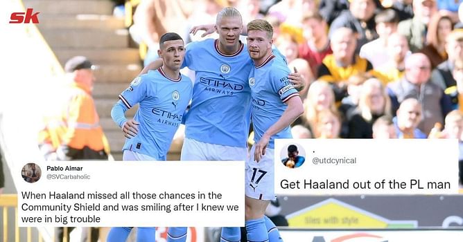 “Get Haaland out of the PL man”, “This guy is simply not real” – Rival fans fear the worst as Erling Haaland continues goal-scoring run during Manchester City’s 3-0 win over Wolves