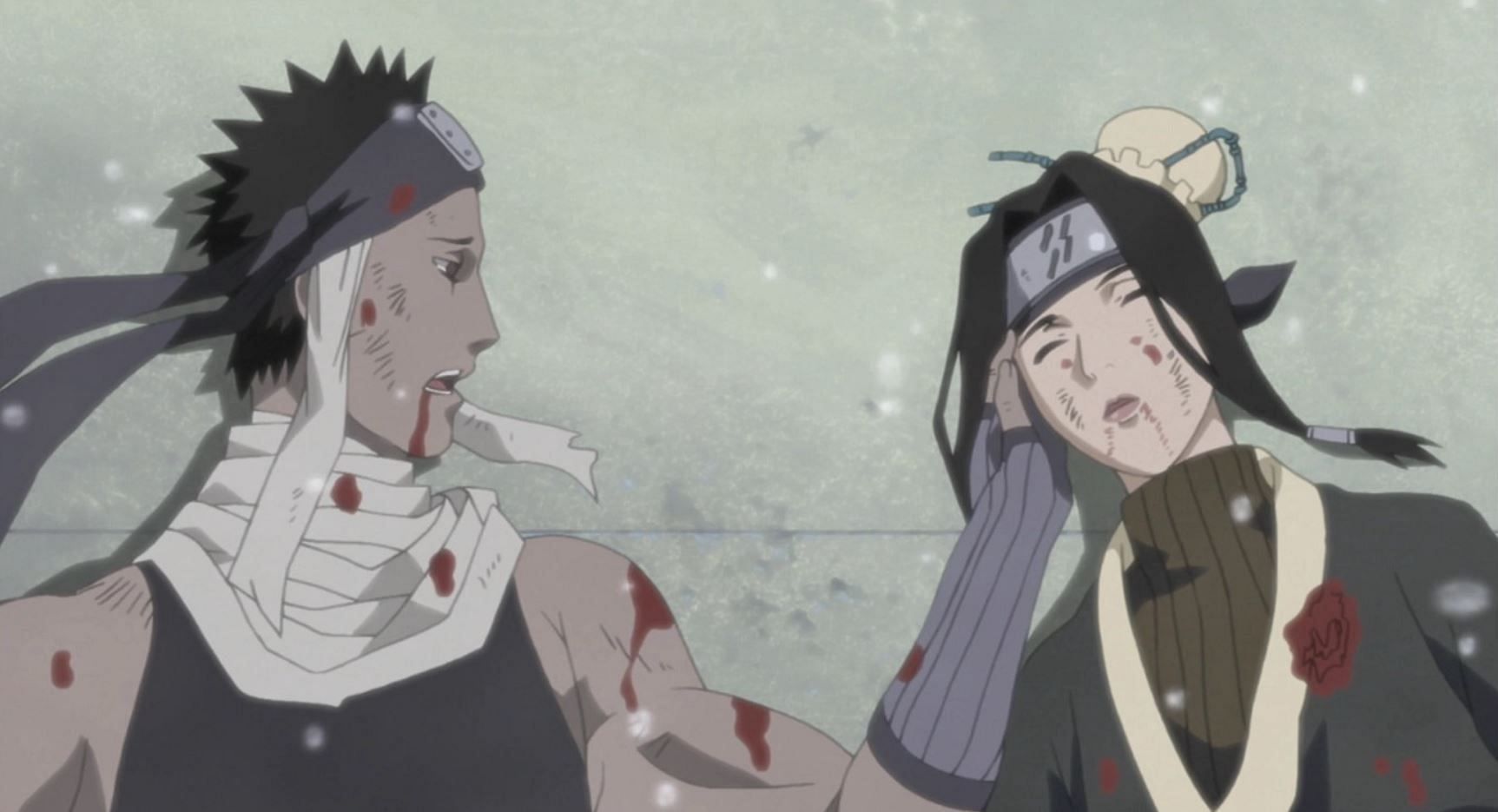 Zabuza Momochi during his death (Image via Studio Pierrot)