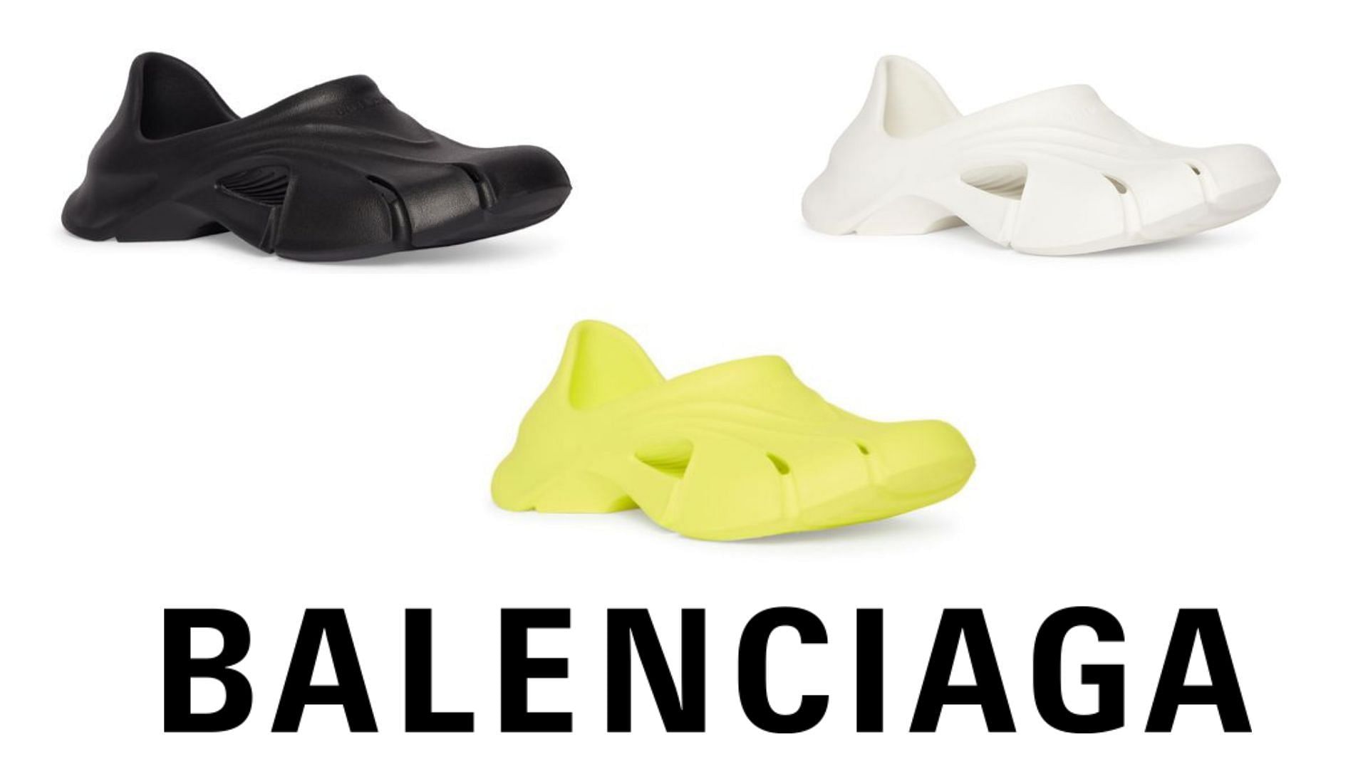 Balenciaga launched its Mold Closed clogs in three colorways (Image via Sportskeeda)