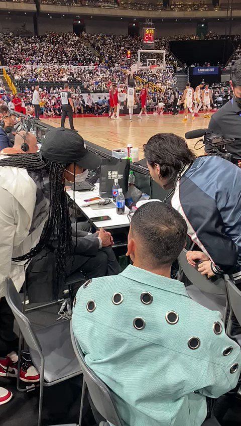 BTS' Suga Sits Courtside at Lakers Game, Gets Custom Jersey