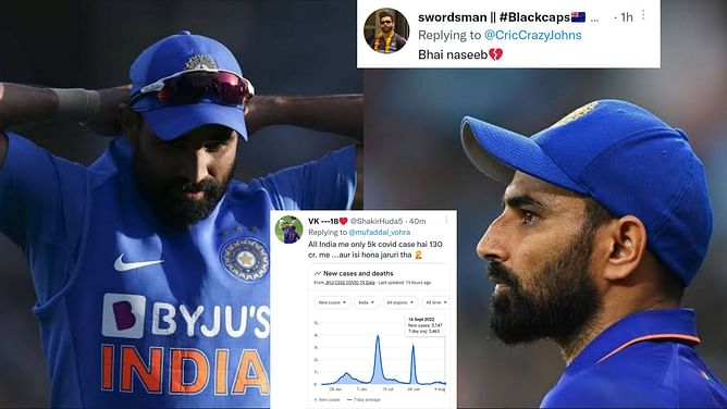 "5000 cases in India and he is one of them, really unfortunate"- Twitter reacts as Mohammed Shami tests positive for COVID ahead of comeback series against Australia
