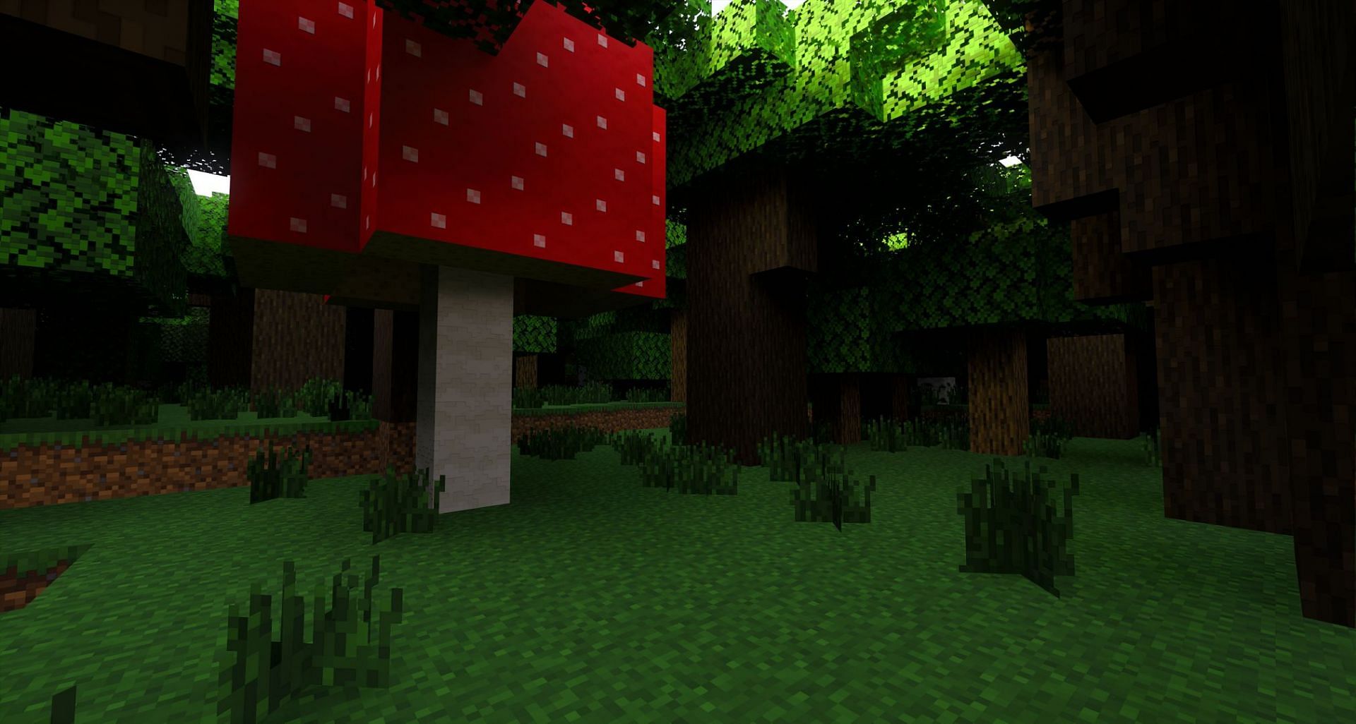 A Dark Forest as seen in Minecraft (Image via Mojang)